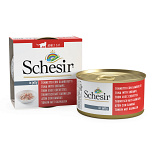 Schesir Kattenvoer Tonijn/Garnaal Gelei 85 gr