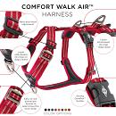 DOG Copenhagen hondentuig Comfort Walk Air Classic Red