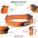 DOG Copenhagen halsband Urban Style Orange Sun