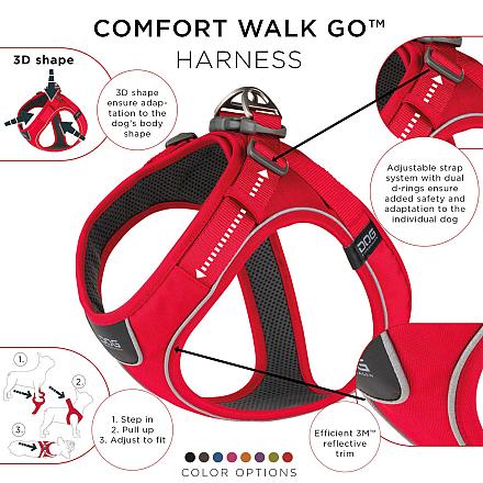 DOG Copenhagen hondentuig Comfort Walk Go Classic Red