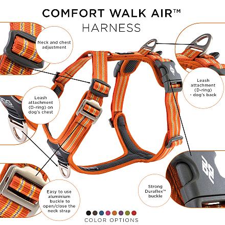 DOG Copenhagen hondentuig Comfort Walk Air Orange Sun