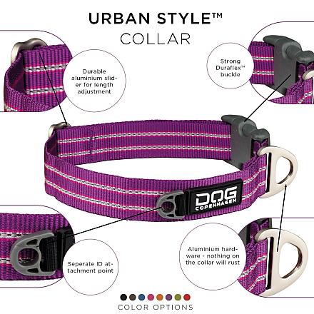 DOG Copenhagen halsband Urban Style Purple Passion