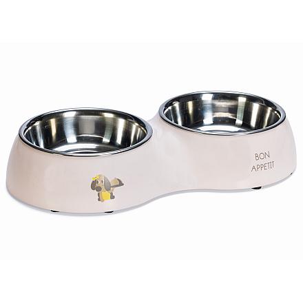 Beeztees Puppy Dinerset Binky Roze