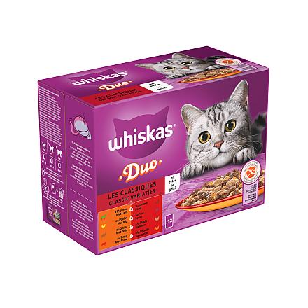 Whiskas Kattenvoer Adult Classic Selectie in Gelei 12 x 85 gr