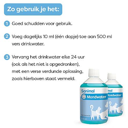 Sanimal Mondwater 250 ml