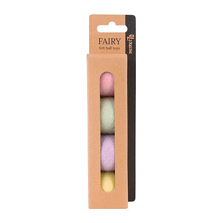 District 70 Kattenspeelgoed Viltballetjes Fairy 4 st