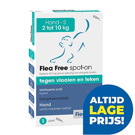 Flea Free Spot-On Hond 2 - 10 kg 1 pipet