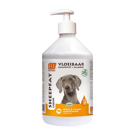 BF Petfood Vloeibaar Schapenvet met Zalmolie 500 ml