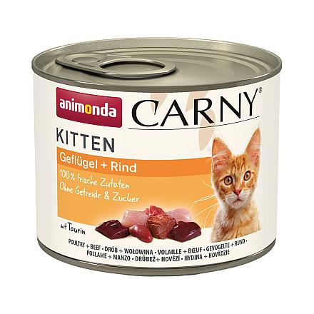 Animonda Carny Kitten Gevogelte & Rund <br>200 gr