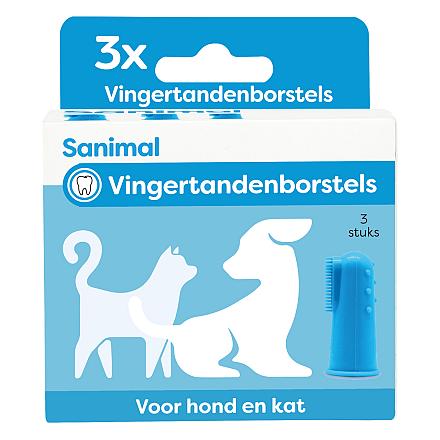 Sanimal Vingertandenborstel<br> 3 st