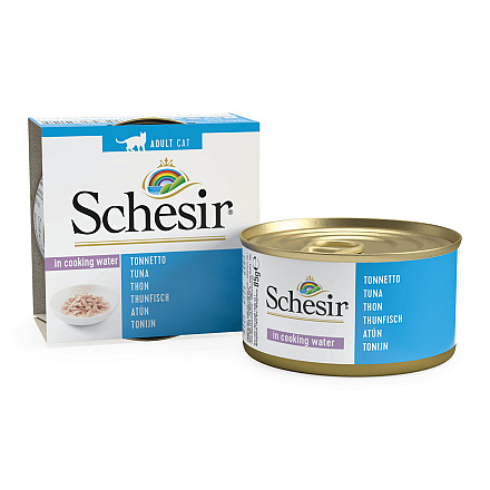 Schesir Kattenvoer Tonijn Kookvocht 85 gr