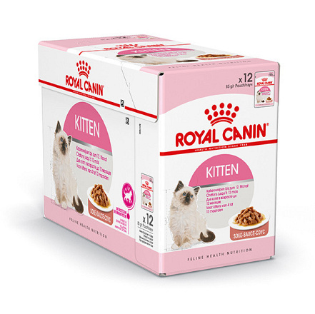 Royal Canin kattenvoer Kitten in Gravy <br>12 x 85 gr