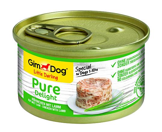 GimDog hondenvoer Little Darling Pure Delight kip/lam 85 gr